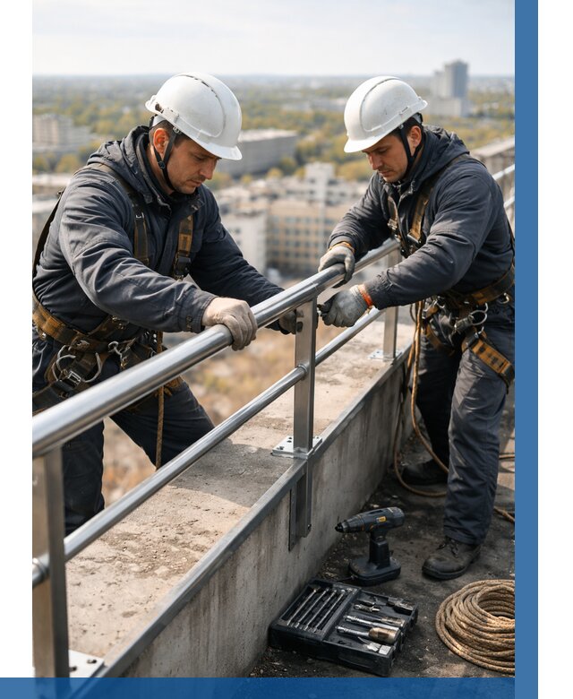 Монтаж перил на высоте в Угличе от 2605 р. | ВЫСОТНИК-Глч