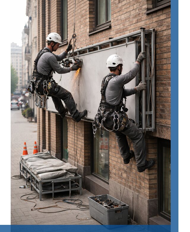 Демонтаж рекламной вывески в Угличе от 6773 р. | ВЫСОТНИК-Глч