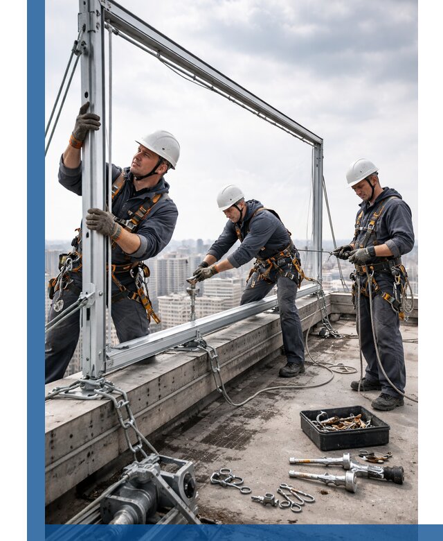 Монтаж крышных рекламных конструкций под ключ в Угличе