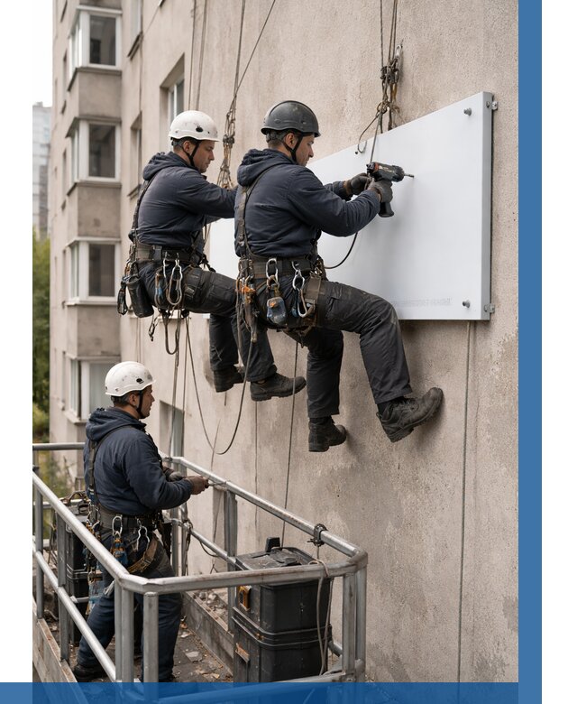 Монтаж табличек и указателей в Угличе от 3647 р. | ВЫСОТНИК-Глч