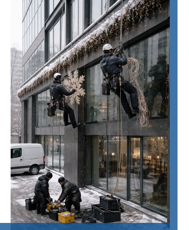 Демонтаж новогоднего оформления в Угличе от 5731 р. | ВЫСОТНИК-Глч