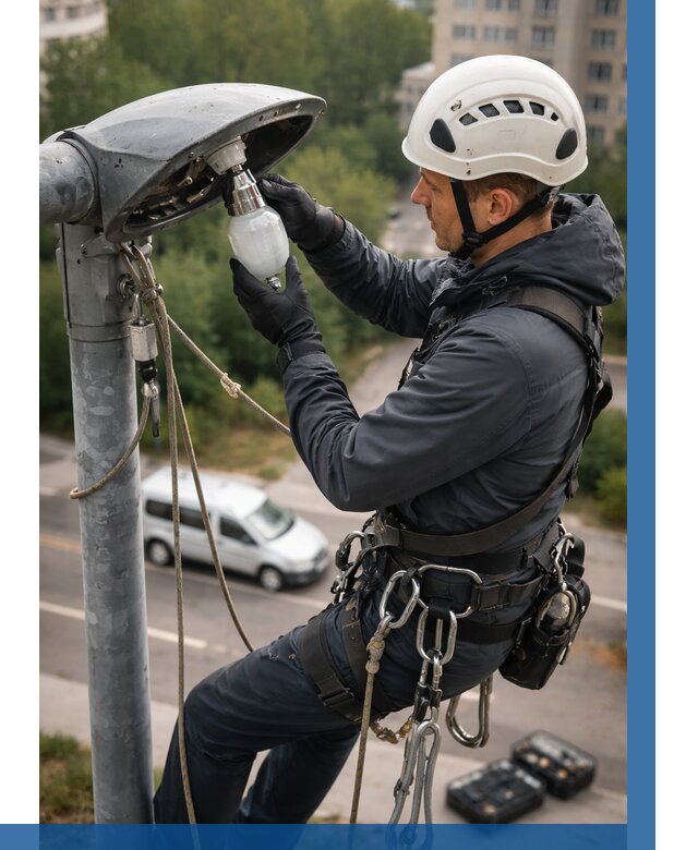 Замена ламп на высоте в Угличе от 2605 р. | ВЫСОТНИК-Глч