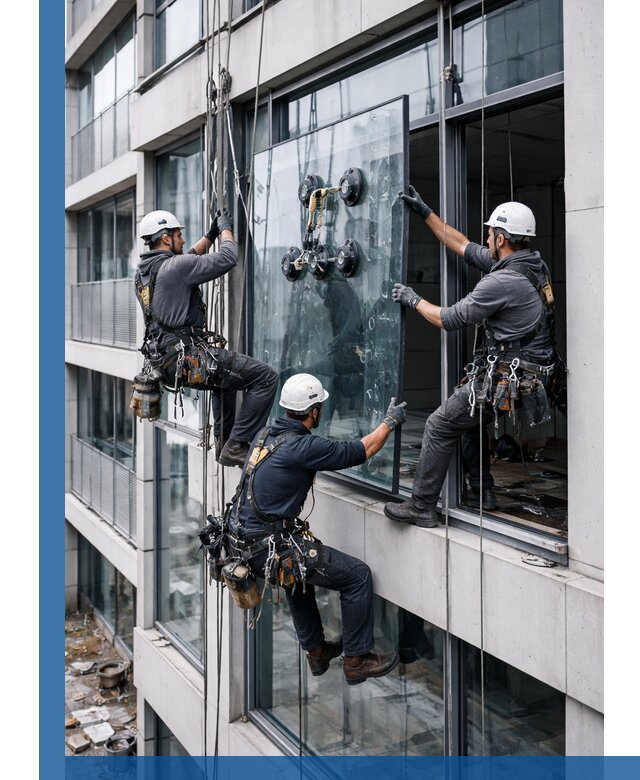 Фасадное остекление и монтаж витражей зданий в Угличе под ключ