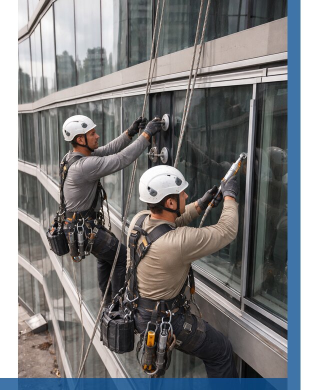 Радиусное остекление фасада в Угличе от 12504 р. | ВЫСОТНИК-Глч