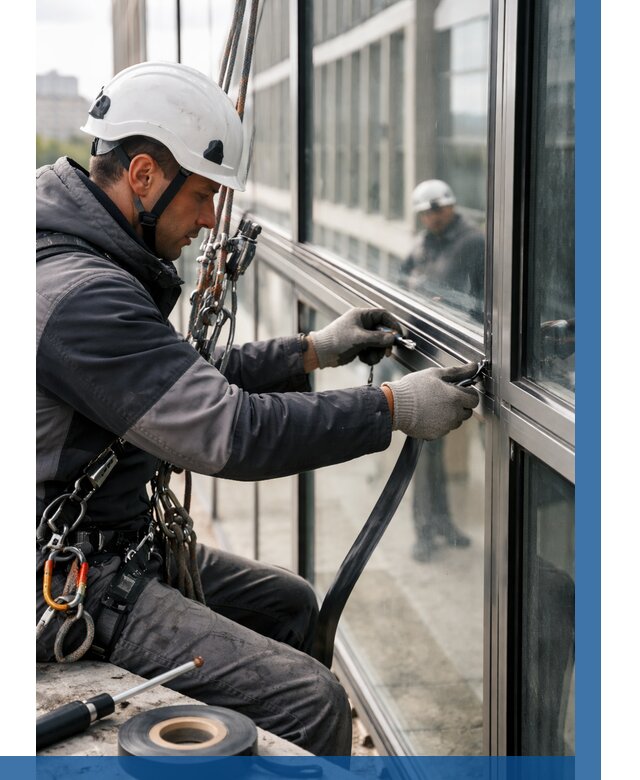 Ремонт витражных конструкций в Угличе от 3647 р. | ВЫСОТНИК-Глч