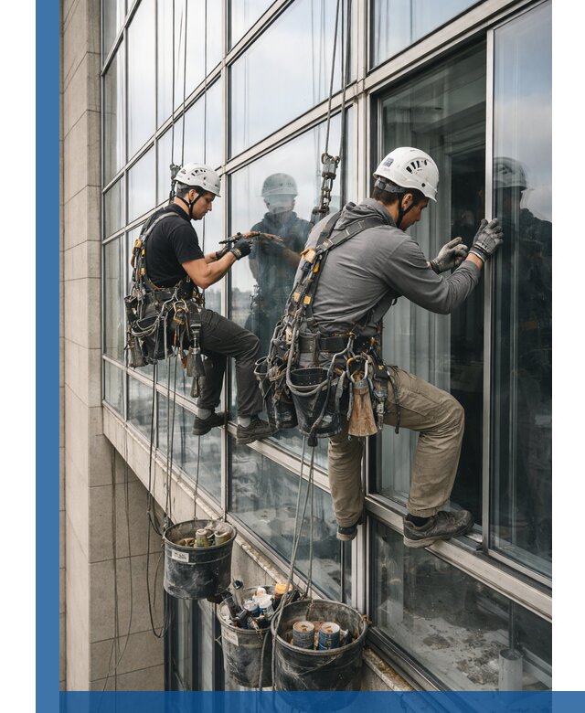 Ремонт витражных конструкций и фасадного остекления в Угличе