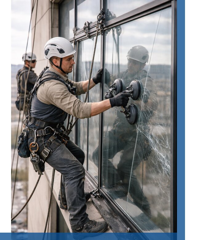 Замена стекла в витраже в Угличе под ключ от 8857 р. | ВЫСОТНИК-Глч