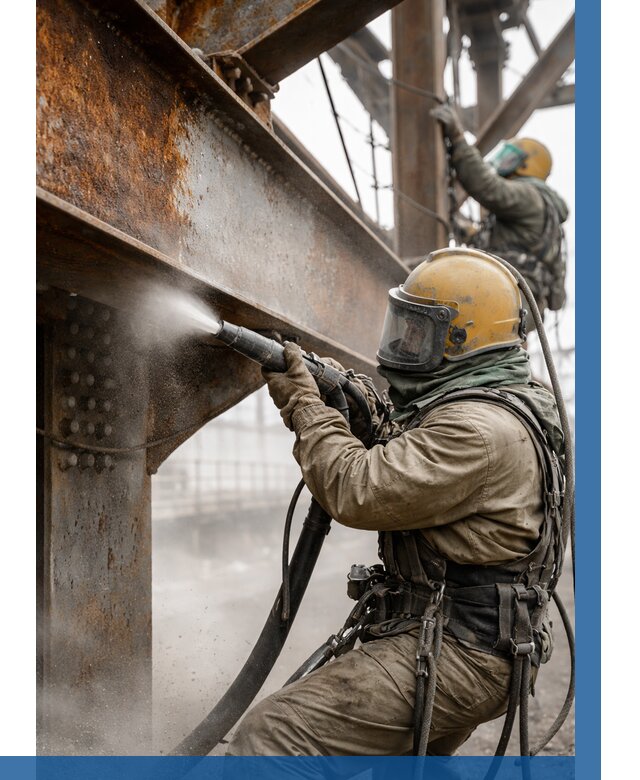 Пескоструйная очистка металлоконструкций в Угличе по 625 р. ВЫСОТНИК-Глч