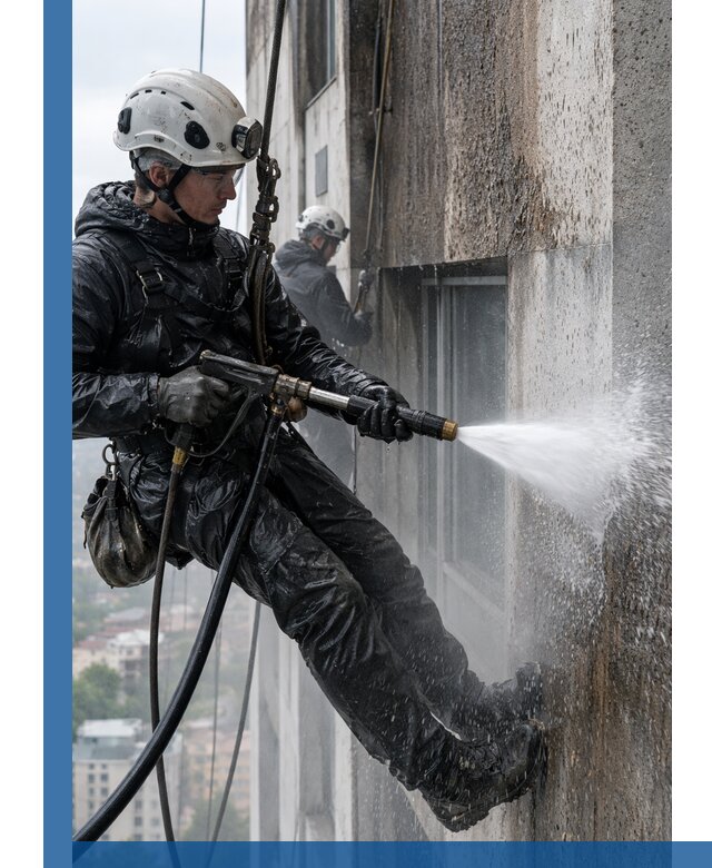 Гидроструйная очистка фасадов и конструкций в Угличе