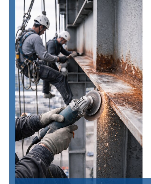 Зачистка металла от ржавчины и подготовка поверхностей в Угличе