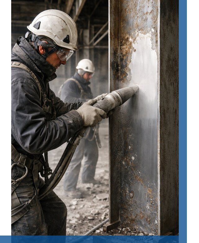 Удаление старой краски с металла в Угличе от 469 р. | ВЫСОТНИК-Глч