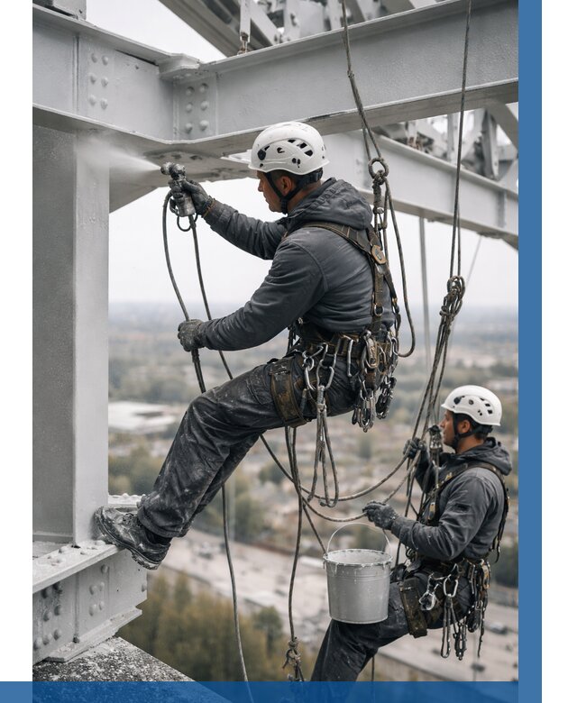 Покраска металлоконструкций на высоте в Угличе 365 р |ВЫСОТНИК-Глч