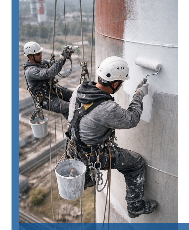 Покраска дымовых труб в Угличе: антикоррозийная защита и восстановление