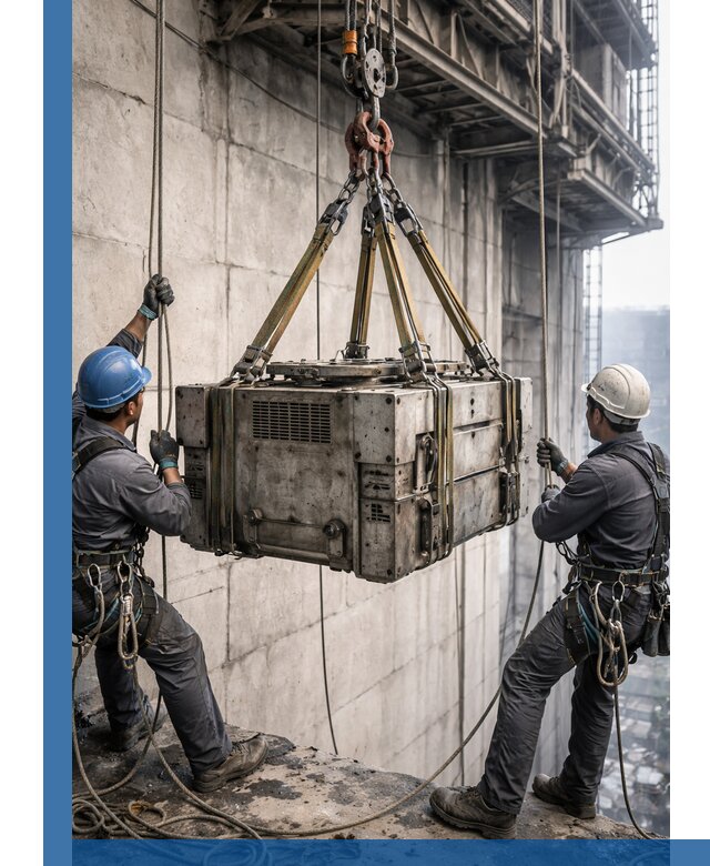 Такелажные работы на высоте, подъем и монтаж грузов в Угличе