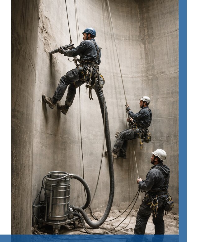 Зачистка силосов в Угличе от 4689 р. Договор и смета ВЫСОТНИК-Глч