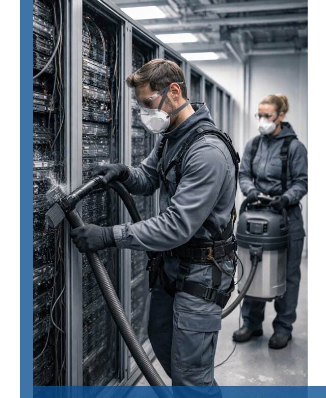 Обеспыливание серверной комнаты в Угличе, профессиональная очистка